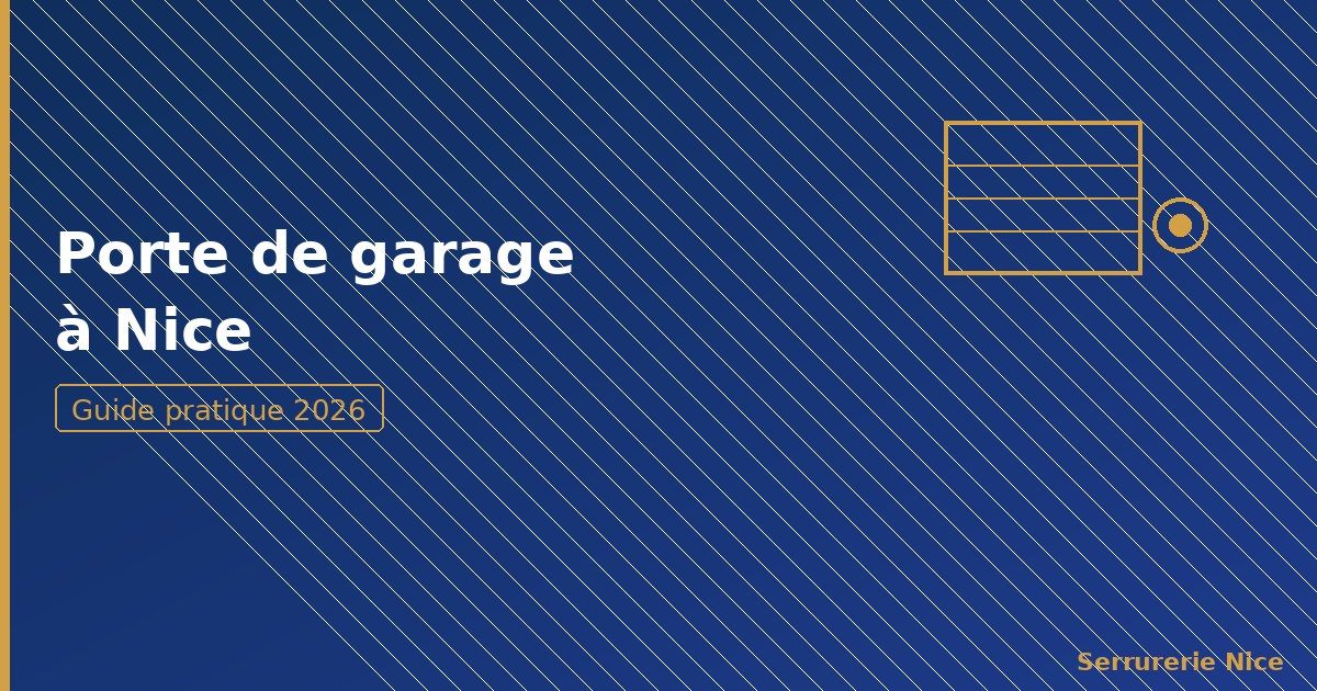 Porte de garage Nice : basculante, sectionnelle ou enroulable ?